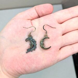 Mix And Match Crescent Moon Earrings